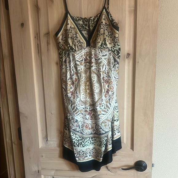I . C . W Elegant Animal Print Slip Dress SZ 10 - Picture 4 of 8